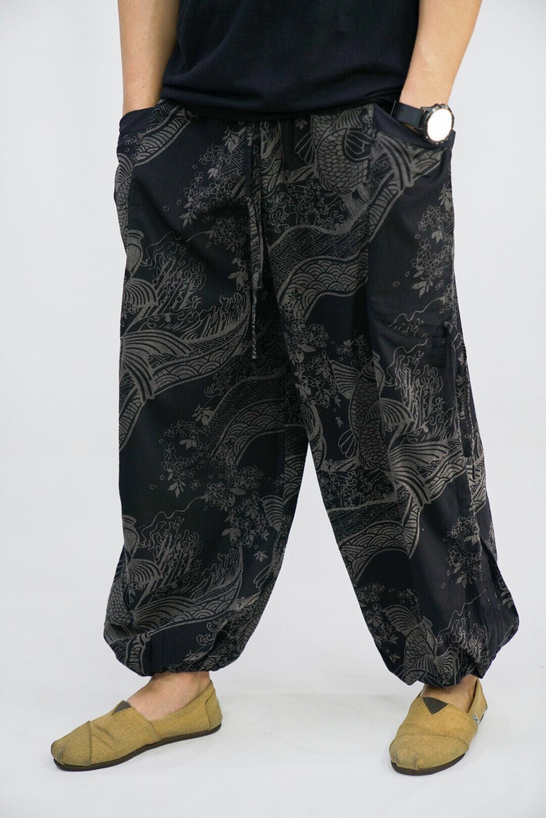 Unisexs 100% Cotton Pants Straight Leg 