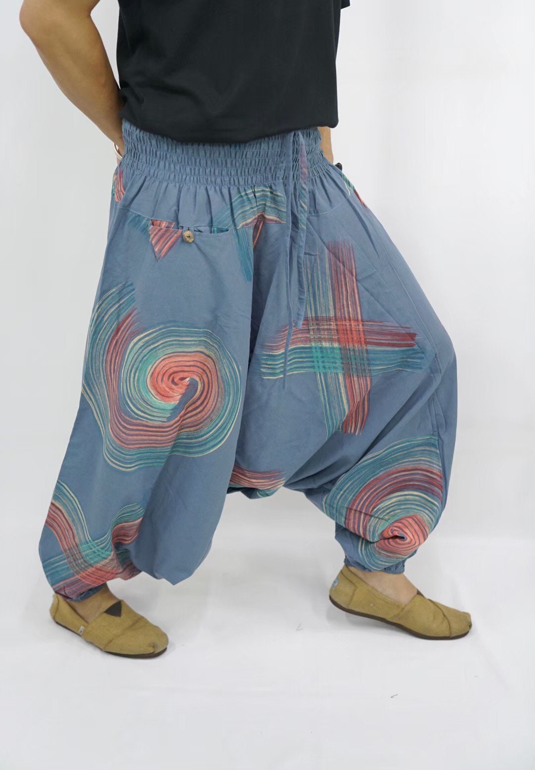 Pants..harem Pants 100% Cotton MLXL 1170 