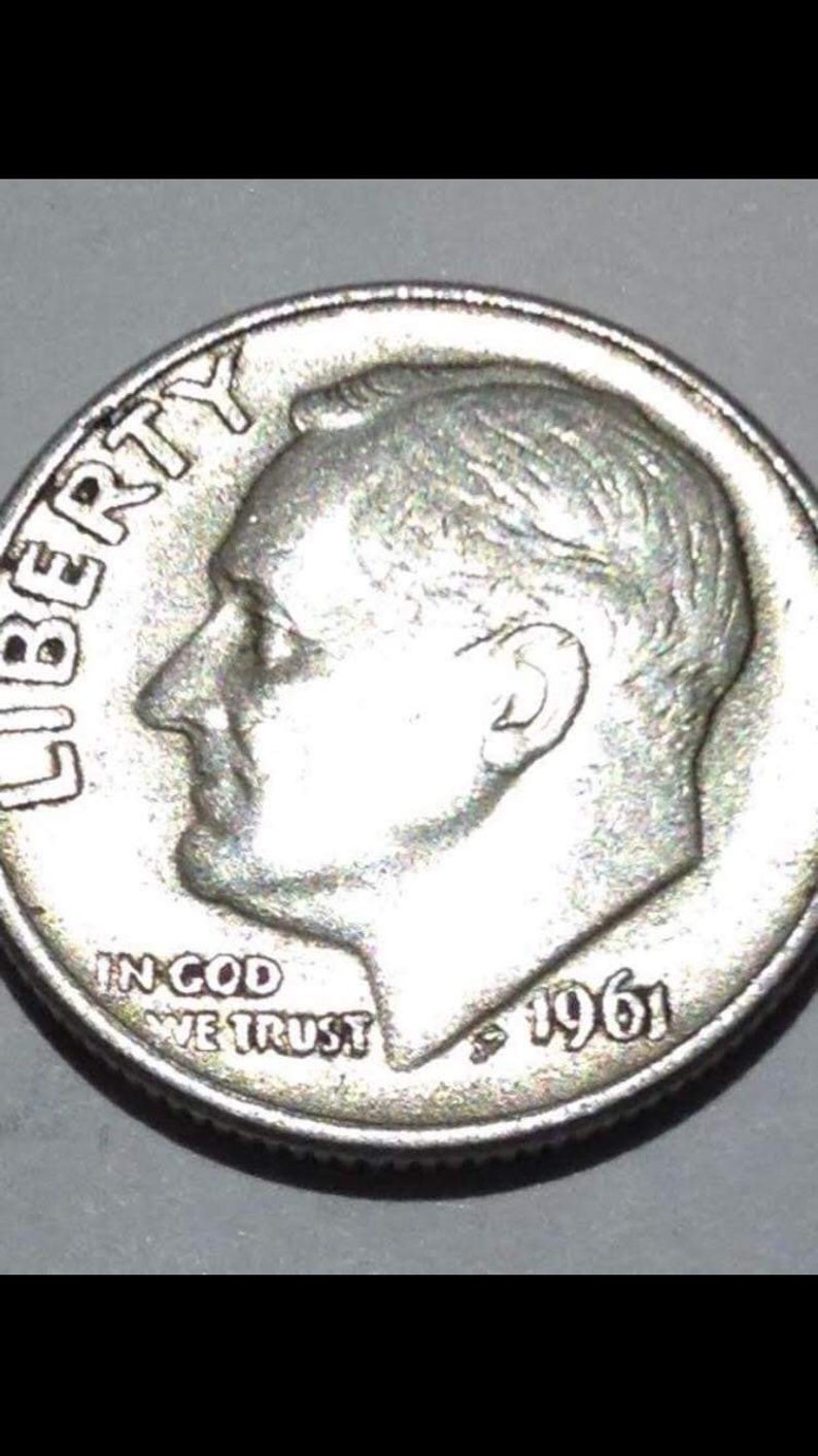 RARE 1961 Roosevelt Dime Error Double Die Date | Etsy
