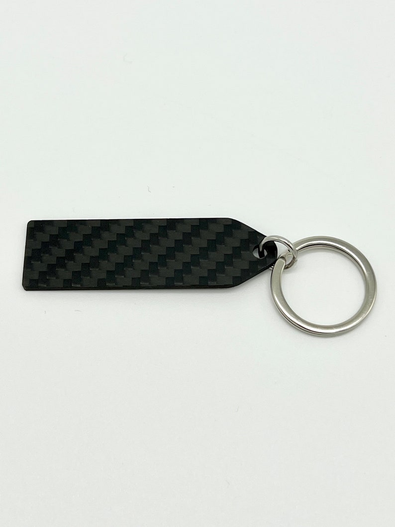 Custom Engraved Carbon Fiber Keychain Etsy