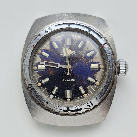 Vostok Amphibia Amphibian Boctok Wostok Vintage USSR Barrel Shape