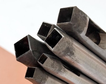 Square Leather Hole Punch Tool: 2-25mm Steel Craft Punch No Polishing