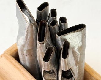 6mm Flat Leather Punch: Steel DIY Craft Tool