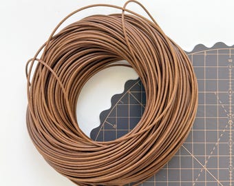 Genuine Cowhide Leather Cord: 2.0/3.0mm Round Thong, DIY Jewelry