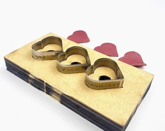 Heart Leather Cutting/Punch Die Cut Mold, Handmade Cutters Set: Keychain/Pendant Kraft Tool