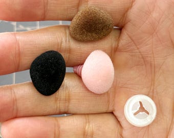 1/10/30 Pcs Triangular-Shaped Safety Nose - DIY Plush Doll, Flocked Animal Nose