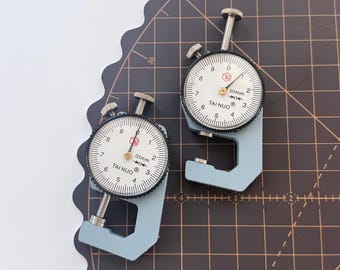 Handmade Leather thickness gauge, Handheld Measuring 0~10mm
