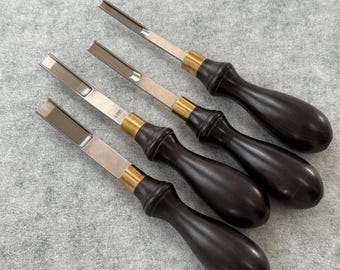 Die Steel/Premium Leather Roughing Tool Leather Edge Skiver.Razor Sharp Blade.Leatherworking Tools DIY