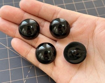 4-20mm Tiny Black Mushroom Buttons: Domed Animal Eyes for Dolls