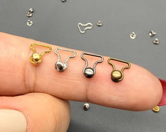 4/10 Sets Mini Overall Buckles And Studs Sewing Craft Doll Clothes Making Supply Accessories Blythe BJD Barbie
