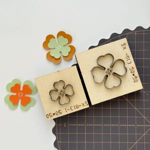 Four-Leaf Clover Leather Cutting/Punch Die Cut Mold, Handmade Cutters Set: DIY Craft Tool