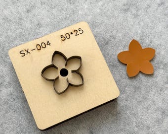 Customizable Flower Leather Cutting/Punch Die Cut Mold, Handmade Cutters Set: Keychain Pendant Crafts