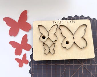Butterfly Leather Cutting/Punch Die Cut Mold, Handmade Cutters: Keychain Pendant Crafts