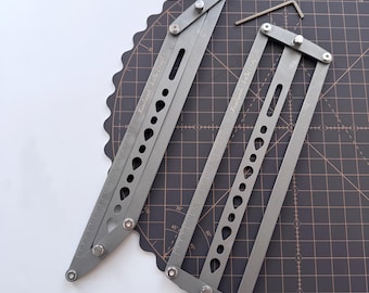 Leather Belt Hole Punching Ruler: Adjustable Stainless Steel Tool