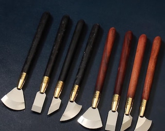 Leather Carving Knife: Ebony & Tool Steel - DIY Leatherwork