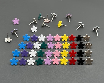 Metal Push Pin, Flat-Flower Pushpins, Creative Flower Push pins, Wallpaper Color Painting Nails