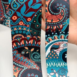 1 Yard Heavy Duty Colorful Webbing  Unique Design Cotton Polyester Straps Webbing Ribbon For Bag Belt Garment Accessories