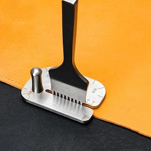 Stainless Steel Leather Punching Aid: Pricking Iron & Chisel Support