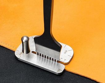 Stainless Steel Leather Punching Aid: Pricking Iron & Chisel Support