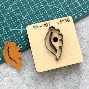 Leaves Earrings DIY Leather Cutting Die Cut Mold/Leather Punch Die/Key Chain/Pendant Leather Crafts Kraft Tool Customizable