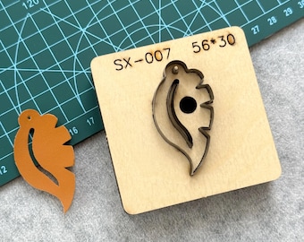 Leaves Leather Cutting/Punch Die Cut Mold, Handmade Cutters Set: DIY Earrings, Keychain, Pendant