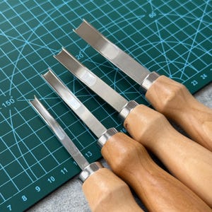 Biseladora de bordes de cuero: Raspador ancho, cuchillo de entresacar - Herramienta para marroquinería