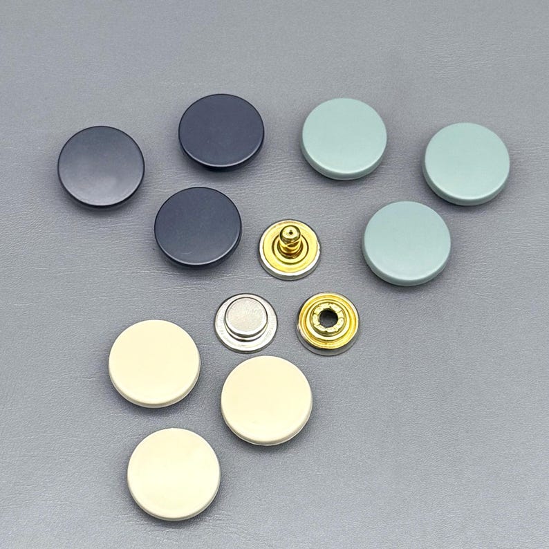 10 Sets - Colorful Snap Button Fasteners: Leather Purse Hardware - Etsy