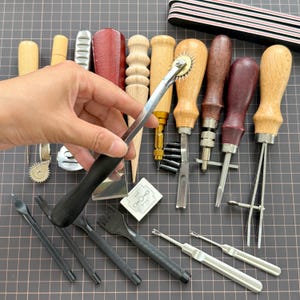 One Set of 16 Pieces Leather Tools Kit,Diy Leather Tools,DIY