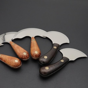 M390 Powder Steel Leather Skiving Knife: Ultra Sharp Round Head Cutter