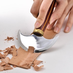 Ultra Sharp Leather Craft Knife: Round Head Skiving Tool