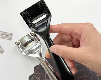 Leather Paring Knife: DIY Leather Splitting Tool with 3 Blades