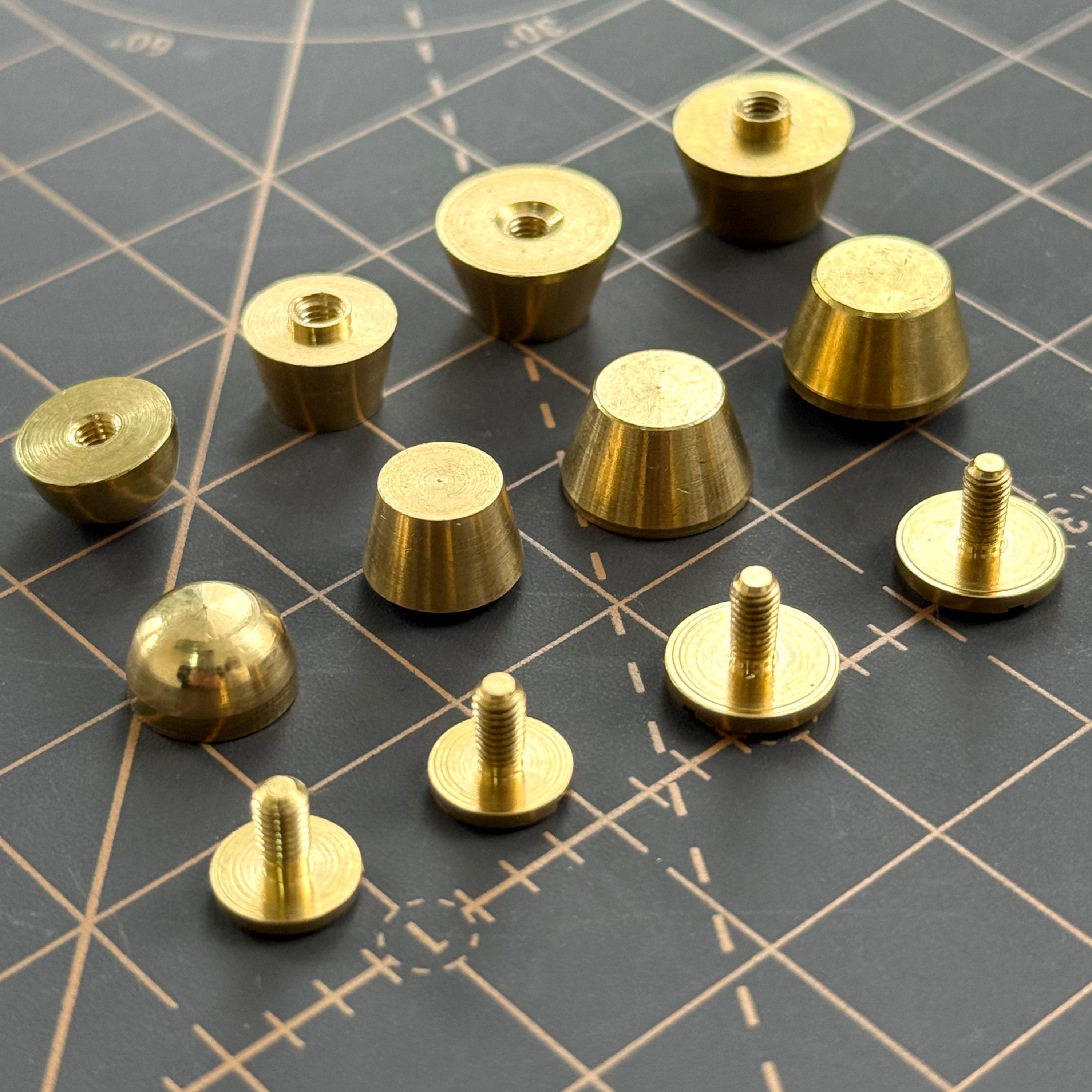 リクエスト Solid Brass Studs for Suitcase Bag Purse Feet: Handbag Rivets