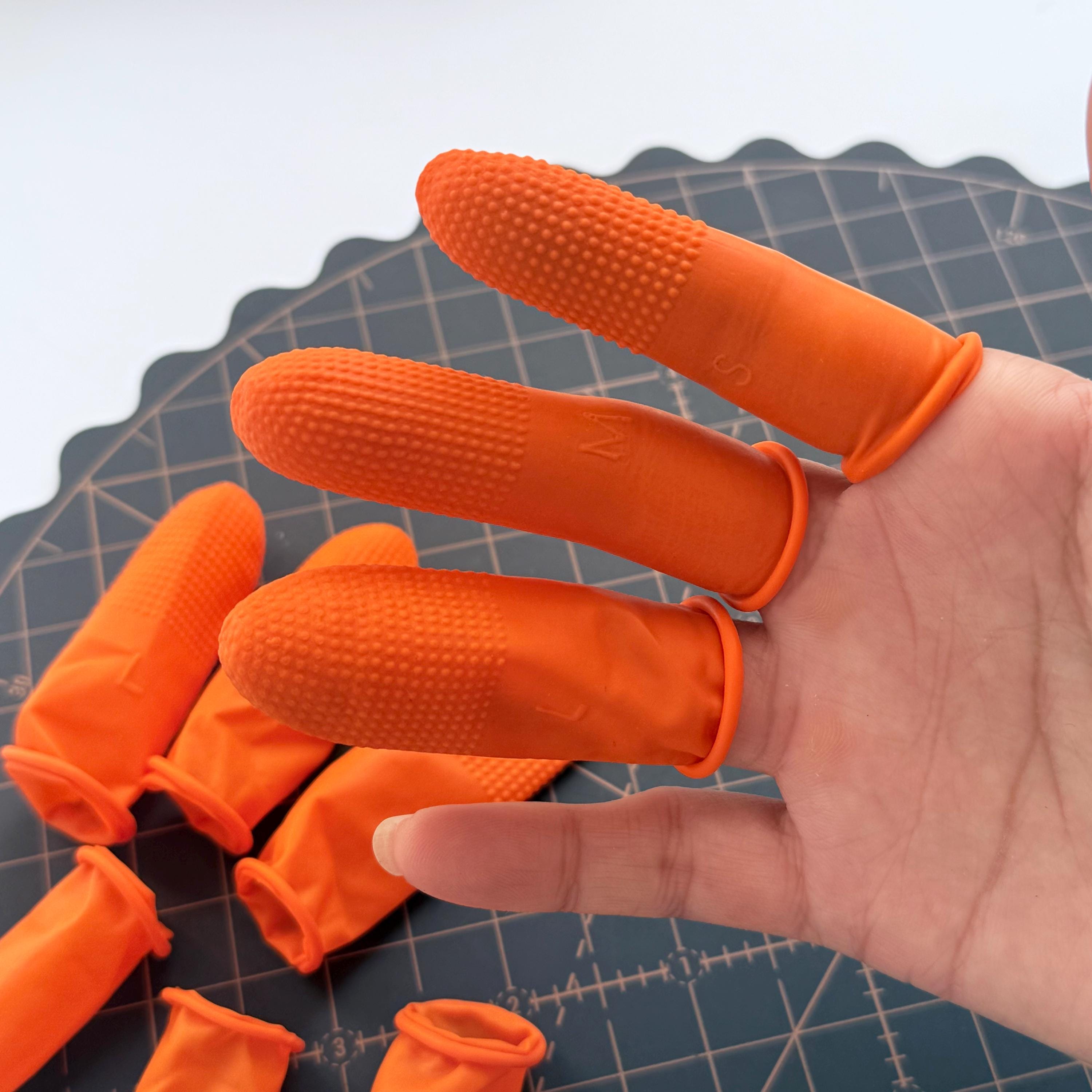 KOZOY 100 Doigtiers En Latex – Protection étanche, Antistatique, Taille Universelle – Pour Tatouage, Bricolage, Soins
