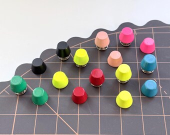 Colorful Solid Brass Studs for Suitcase Bag Purse Feet: Handbag Rivets, Leather Craft Studs