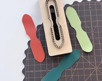 Stampo per fustellatura/taglio in pelle per tracolla dello zaino, taglierine fatte a mano: strumento Kraft per artigianato in pelle fai da te