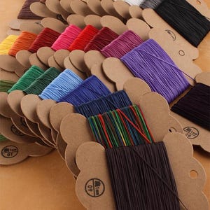 150D Waxed Polyester Leather Sewing Thread: 1mm*30m Leather Craft & Jewelry Making