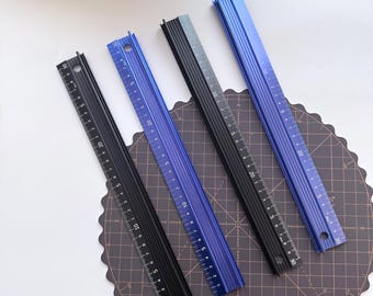 DIY Aluminum alloy Multifunctional Ruler: Gauge Protractor, 30cm