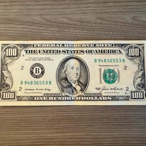 100 dollar bill