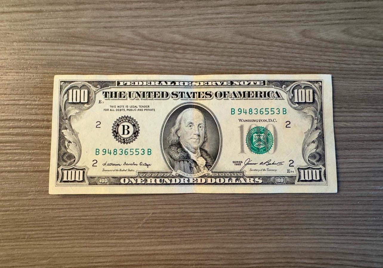 100 dollar bill