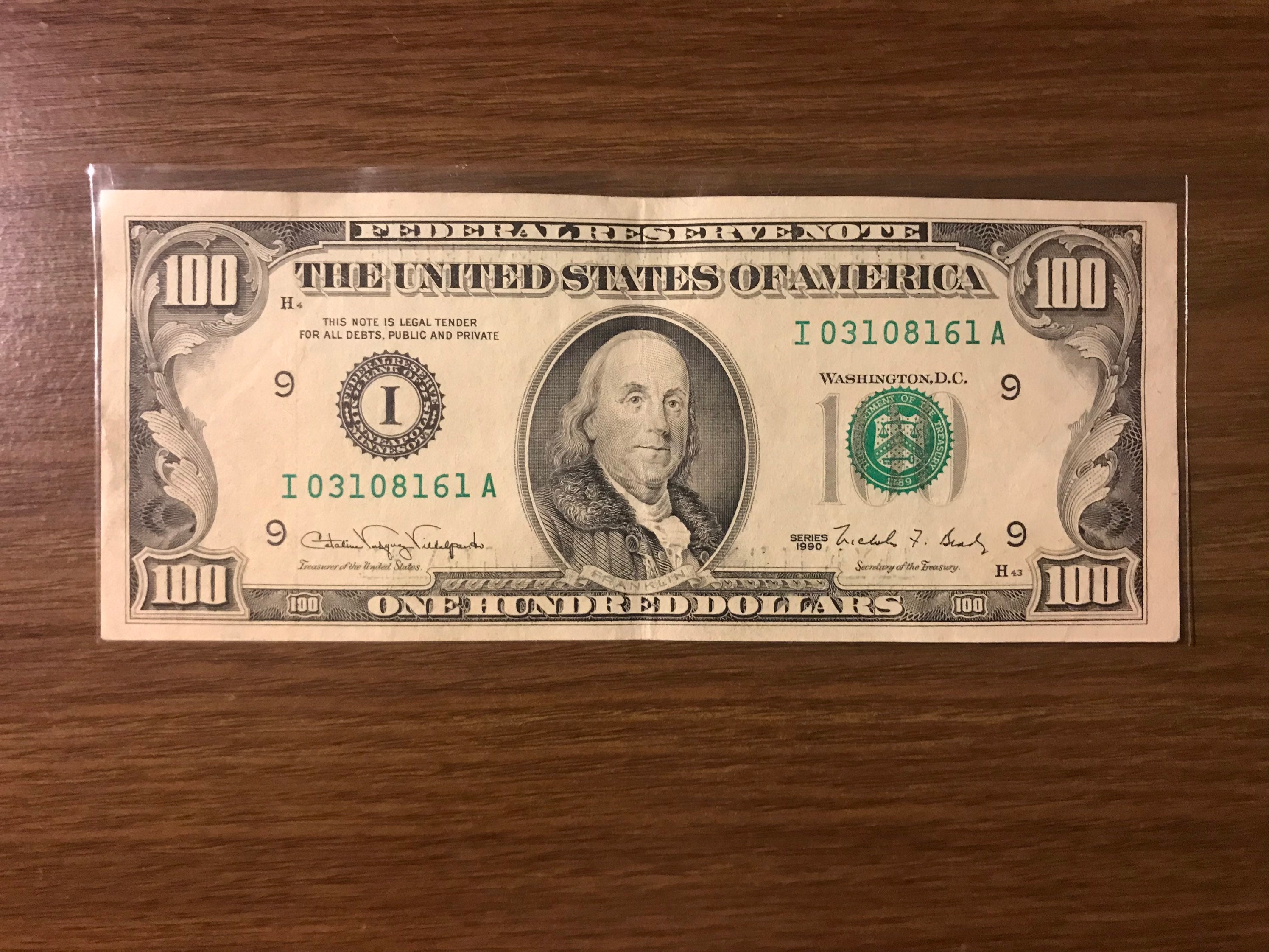Is A Dollar100 Bill From 1990 Worth Anything - da04syd