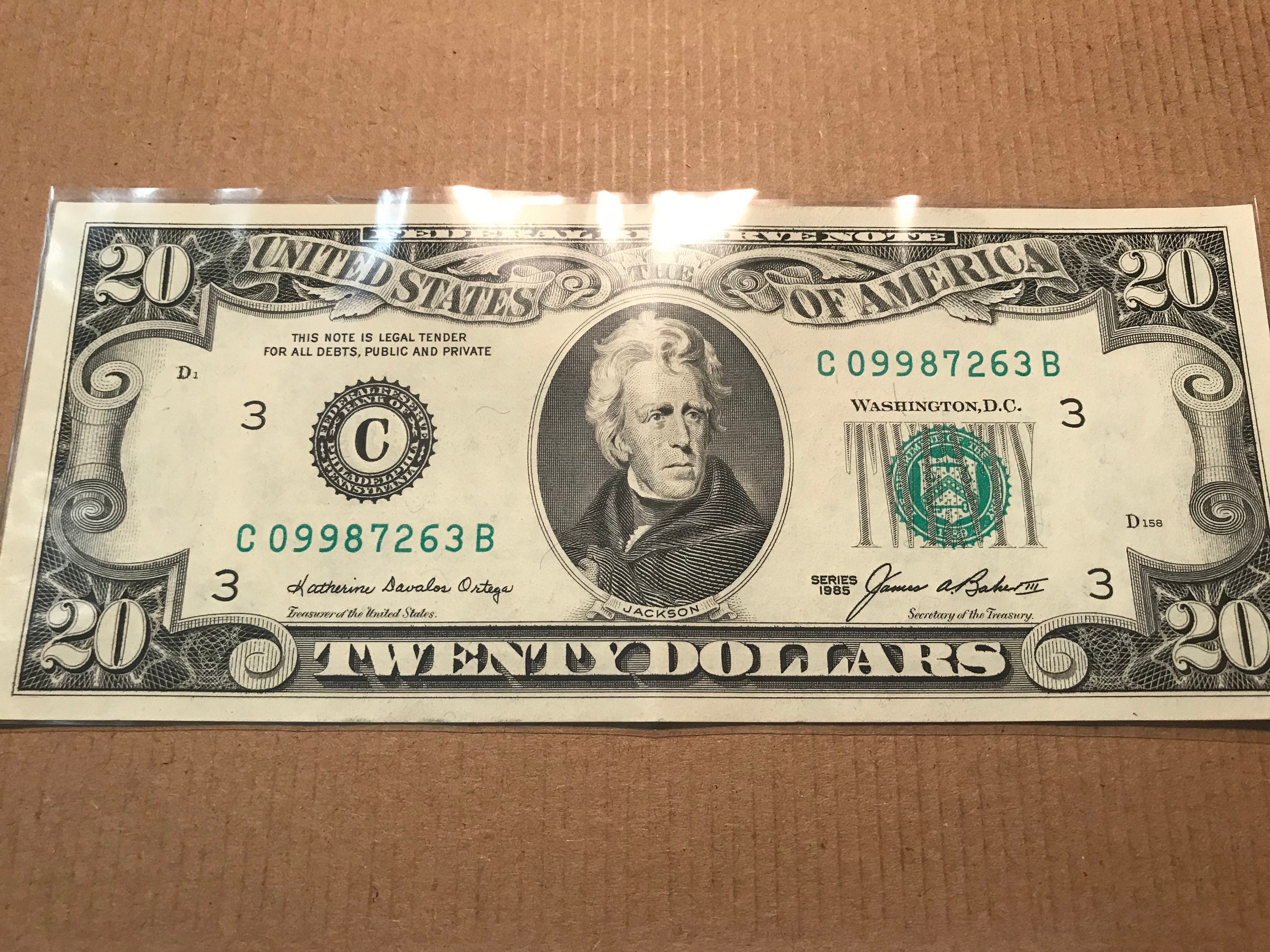 20 Bill From 1985