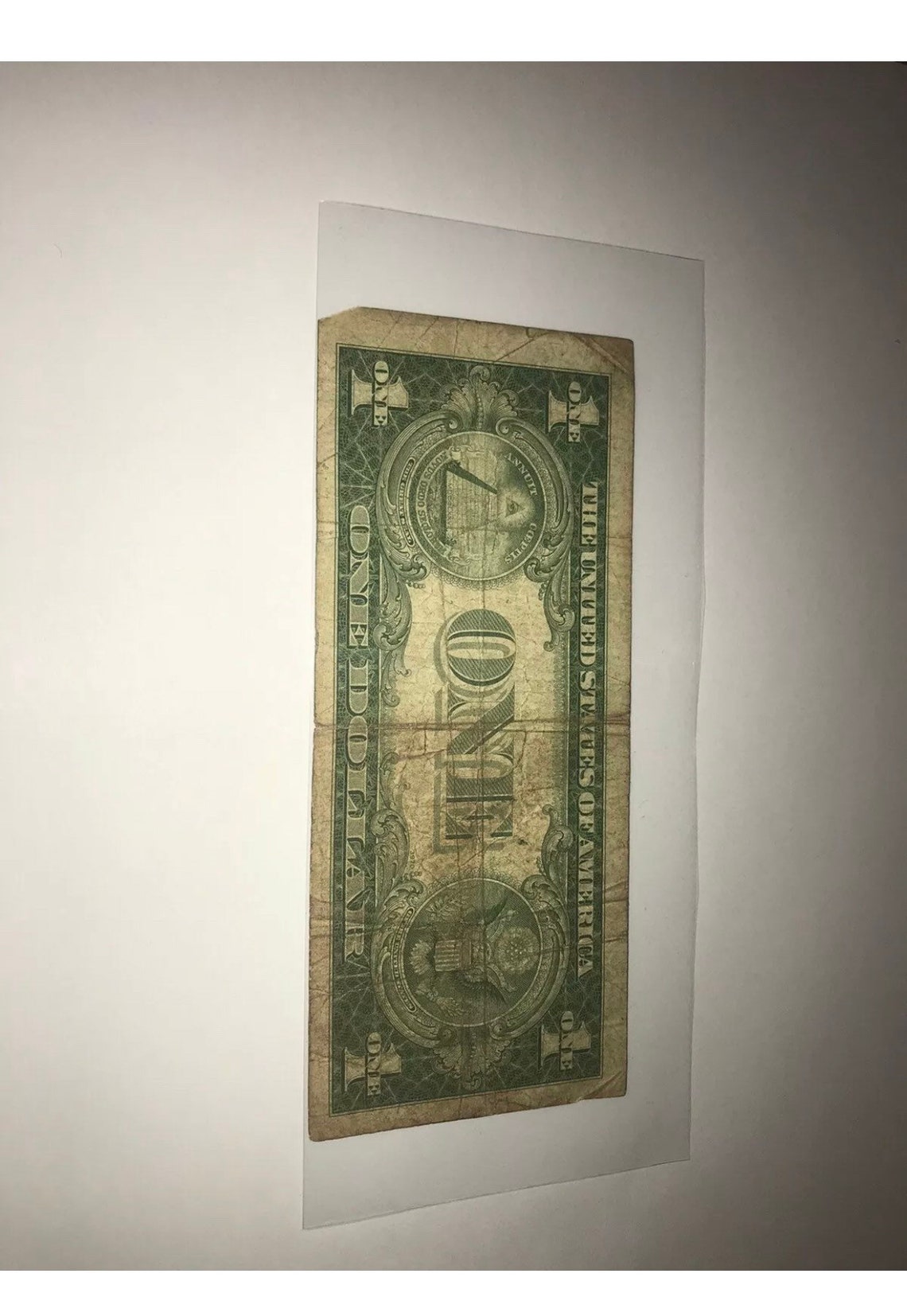 1 Dollar Bill 1935 Amazing Serial Number 01111111 Etsy
