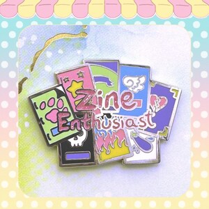 Zine Enthusiast Pin