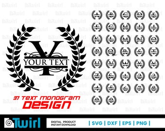 Split Monogram svg | Fonts Monogram | Alphabet svg | Split Fonts silhouette | clip art | vector | svg | dxf | eps | png | cricut cut file |