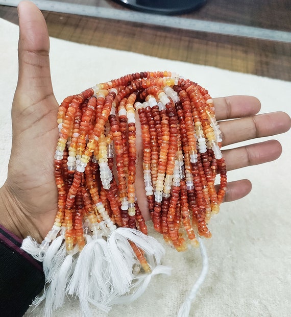 MEXICAN FIREOPAL 2mm Gemstone Beads