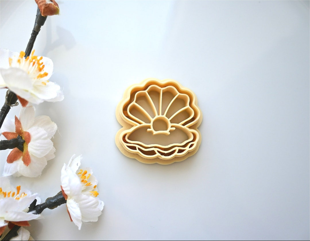 Mussels Pearl Polymer Clay Cutters beach Clay Cutters Shell Clay