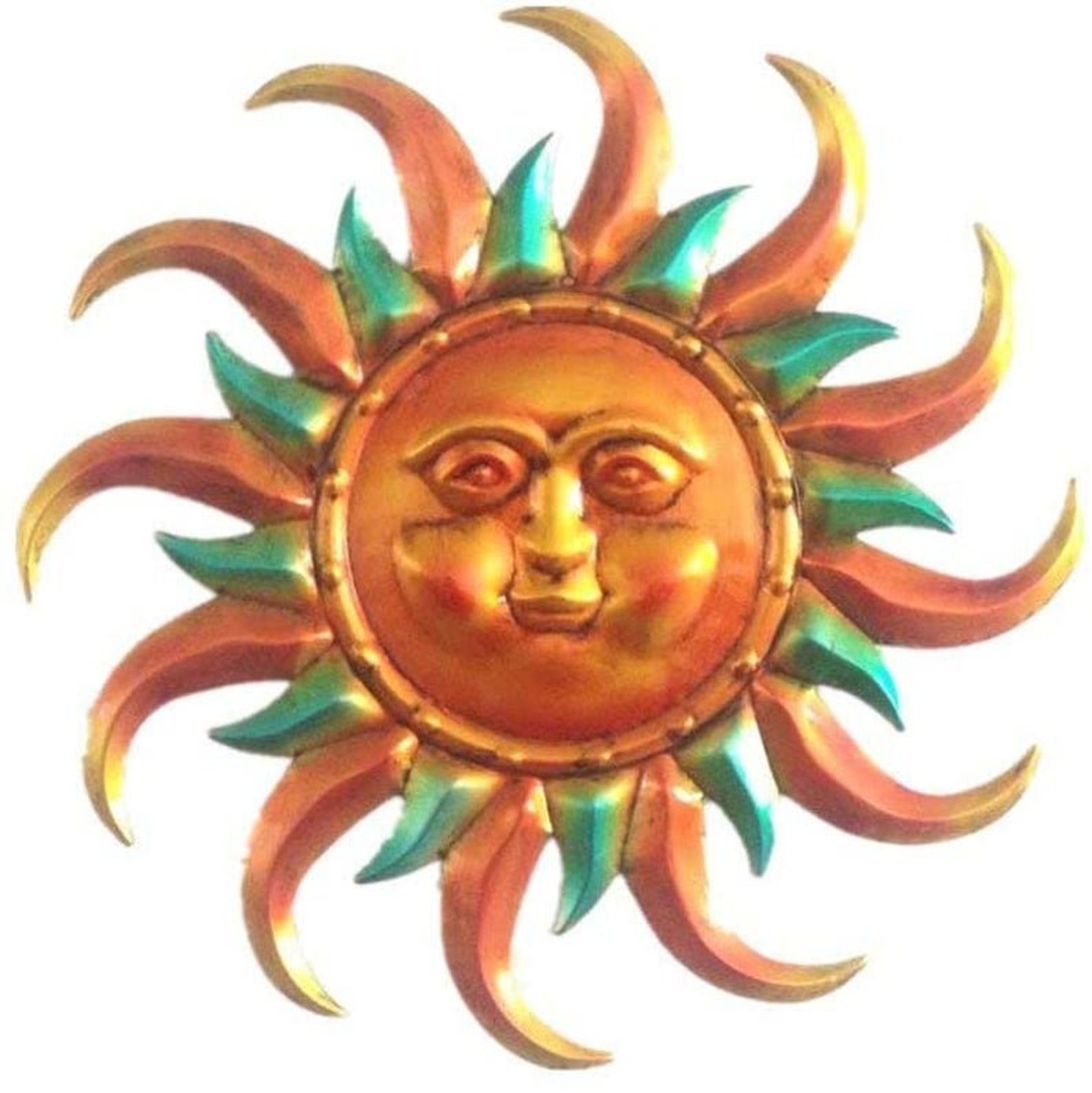 Multi Color 15.7'' Sun Face Wall Decor for Indoor Wall Etsy