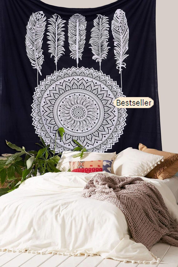 Indian Mandala Hippie Vintage Cotton Tapestries  Beach Throw Bedspread Bedding 