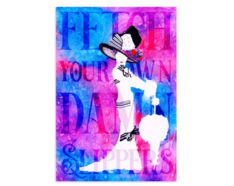 Eliza Doolittle Poster , My Fair Lady Poster , Feminism , Broadway Gifts , Musical Theater , Girl Power
