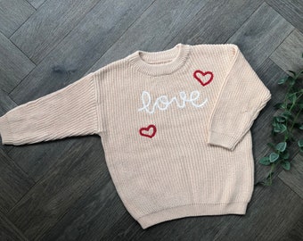 2-3 years Love knitted jumper